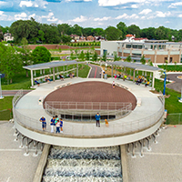Evansville Sunrise Pump Station and Cascade Receives 2023 Aim Community Placemaking Award Thumbnail